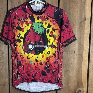 Vintage Salsa Cycles Pepper Biking Jersey Shirt Women’s Medium Made In USA